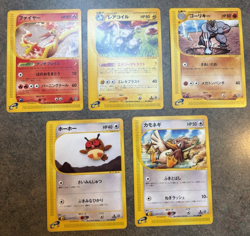 Pokemon Japanese Mysterious Mountains 5 cards Incl Rare Moltres 018 NM/M - Image 1