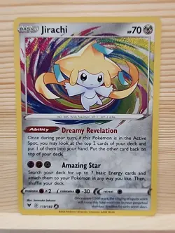 Pokemon TCG Jirachi Vivid Voltage Holo Card 119/185 Amazing Rare - Image 1
