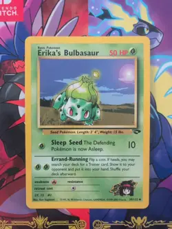 Erikia's Bulbasaur 39/132 Gym Heroes Pokemon Card MP - Image 1