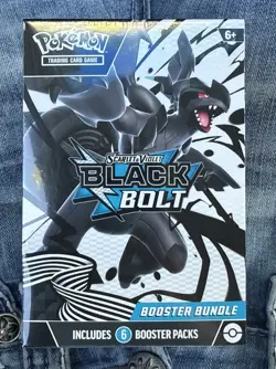 Pokemon TCG Black Bolt Booster Bundle - 6 Booster Packs inside - New and Sealed - Image 1
