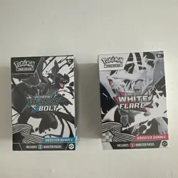 Pokemon TCG Black Bolt And White Flare Booster Bundle x2 New Sealed - Image 1