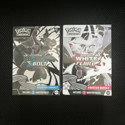 2 X Pokemon TCG Black Bolt White Flare Booster Bundle Fast Shipping - Sealed🚚 - Image 1