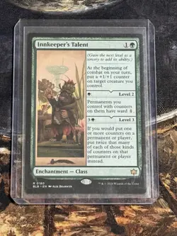 Wizards of the Coast Innkeeper's Talent Bloomburrow Rare Green Enchantment - Image 1