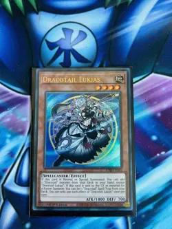 JUSH-EN001 Dracotail Lukias : Ultra Rare 1st Edition Mint YuGiOh Card - Image 1