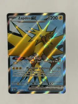 Pokemon TCG Zapdos ex 192/165 Scarlet & Violet 151 Full Art Ultra Rare - Image 1
