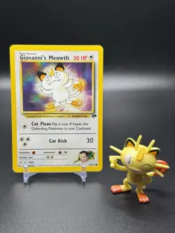 Giovanni's Meowth 74/132 Pokemon Gym Challenge Regular - LP - Image 1