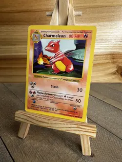 Pokemon Base Set (Shadowless) Uncommon Charmeleon #024/102 LP/MP - Image 1