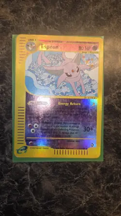 Pokemon Espeon Aquapolis TCG Reverse Holo Card #011/147 MP/LP Condition - Image 1