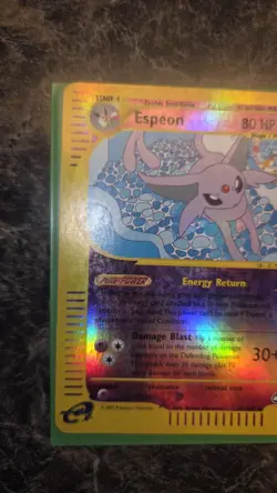 Pokemon Espeon Aquapolis TCG Reverse Holo Card #011/147 MP/LP Condition - Image 3