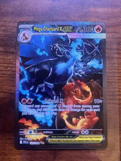 Pokemon Mega Charizard X EX SIR Holo 125/094 Phantasmal Flames - Image 1