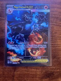 Pokemon Mega Charizard X EX SIR Holo 125/094 Phantasmal Flames - Image 3