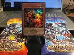 Yugioh Noh-P.U.N.K. Ze Amin (Emblem) BLMM-EN073 Ultra Rare 1st Ed Near Mint - Image 1