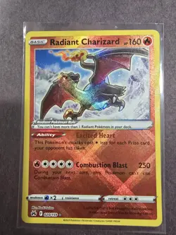 Pokemon TCG Radiant Charizard Crown Zenith 020/159 Holo Radiant Rare NM - Image 1