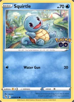 Squirtle #15/78 - Common - Pokemon Go 2022 - Near Mint - Image 1
