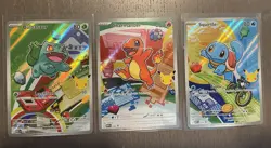 Pokemon TCG First Partner Illustration Collection Series 1 Kanto GEN 1 Starters - Image 1