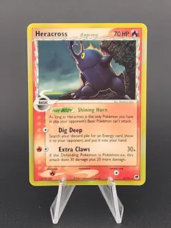 Heracross Dragon Frontiers EX Series POKEMON Holo Foil Rare 2006 #3 - Image 1