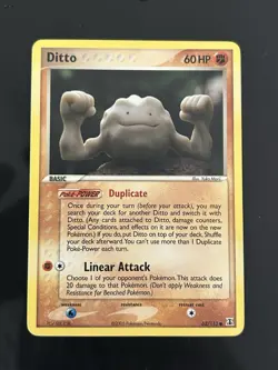 Pokemon TCG Ditto (Geodude) 62/113 EX Delta Species Regular - Image 1