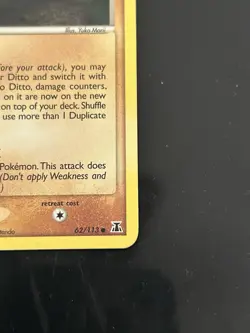 Pokemon TCG Ditto (Geodude) 62/113 EX Delta Species Regular - Image 5