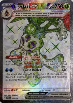 Pokemon TCG Froslass EX 217/182 Paradox Rift - FULL ART - RARE - NM - Image 1