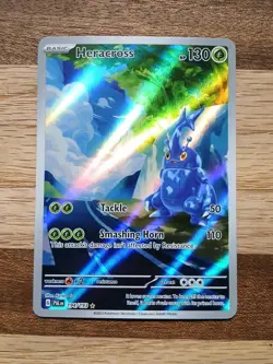 Pokemon Heracross Illustration Rare Holo SV Paldea Evolved 194/193 - Image 1