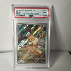 Eevee 173 PSA 9 2025 Pokemon SVP EN Prismatic Evolutions ETB Promo - Image 1