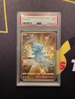 2021 POKEMON CELEBRATIONS #025 FULL ART/MEW PSA 9 - Image 1