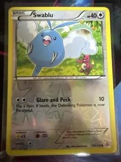 Swablu Reverse Holo Common Legendary Treasures 103/113 Pokemon - Image 1