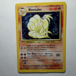 Ninetales 12/102 Base Set Holo Rare Pokemon TCG - Image 1