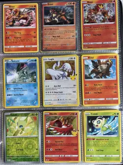 Pokemon Card Species Set Lot - 9x Unique Cards / Gen 2 Legendary & Mythic Family - Image 1