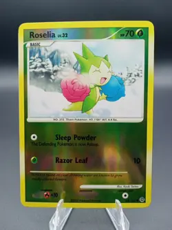 2007 Pokemon Secret Wonders Roselia #62 Extremely LP - Image 1