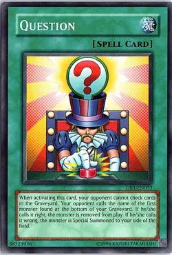 Question Super Rare Dark Revelation Volume 1 DR1-EN053 LP - Image 1