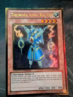 Thunder King Rai-Oh GLD3-EN020 Limited Edition Light Played - Image 1
