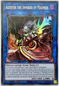 GEIM-EN053 Aleister the Invoker of Madness - Ultra Rare 1st Ed Lightly Played - Image 1