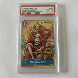 2024 One Piece Monkey D. Luffy Convention Exclusive PROMO P-043 PSA 10 - Image 1