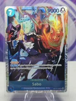 Sabo OP15-046 SR Adventure on Kami’s Island English One Piece TCG NM - Image 1