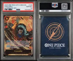 Crocodile OP14-120 Alt Art SEC One Piece Card Game English PSA 10 - Image 3