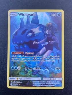 Wishiwashi Holo Pokemon Card 240/236 Cosmic Eclipse Secret Rare - Image 1