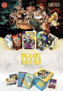 One Piece Premium Trading Card Collectors Booster Box TCG Anime Gold Art Edition - Image 2
