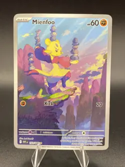 Pokemon Mienfoo TCG White Flare Illustration Rare Holo Card 133/086 - Image 1