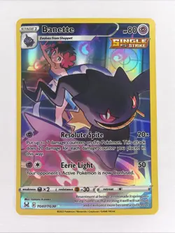 Banette TG07/TG30 Lost Origin Trainer Gallery Ultra Rare Pokemon Card NM* - Image 1