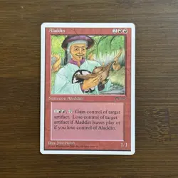 Aladdin LP Chronicles 4th Edition Magic The Gathering Card - Image 1