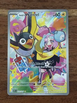 Pokemon TCG Iono's Wattrel 231/217 Ascended Heroes Illustration Rare NM Card - Image 1