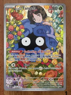 Pokemon TCG Erika's Tangela 218/217 Ascended Heroes Illustration Rare NM Card - Image 1