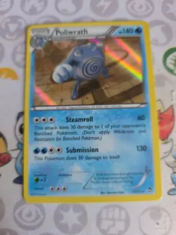 RARE Poliwrath 17/111 XY-Furious Fists Holo 2014 Pokemon Card - Image 1