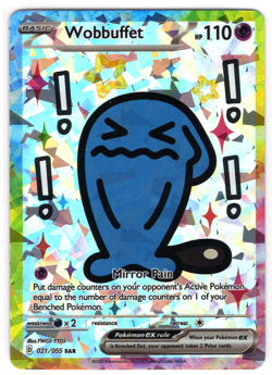 POKEMON DERPPEEZ CHINESE FAN ART CARD * WOBBUFFET - Image 1