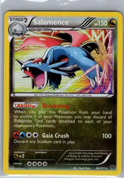 Salamence 64/101 Holo Plasma Blast - Pokemon Card - NM - Image 1