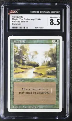 MTG Magic The Gathering Tranquility 1994 Revised Edition CGC 8.5 - Image 1