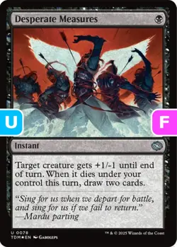 MTG Desperate Measures TDM U Instant *Foil* NM - Image 1