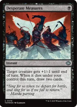 MTG Desperate Measures TDM U Instant *Foil* NM - Image 2