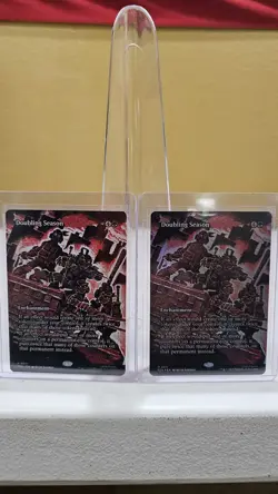 Doubling Season 0011 Borderless TMNT X MTG - FOIL & REG SET - - Image 1